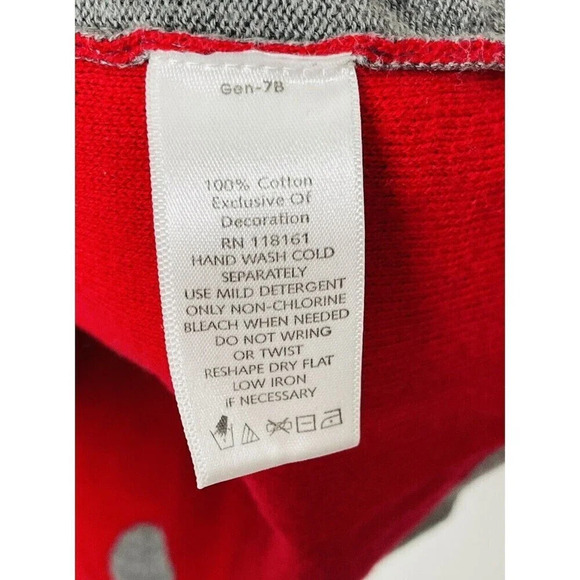 Quacker Factory Fooler Top Large Polka Dot Cardigan Sweater Ornate Buttons Gray - Picture 6 of 10